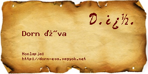 Dorn Éva névjegykártya